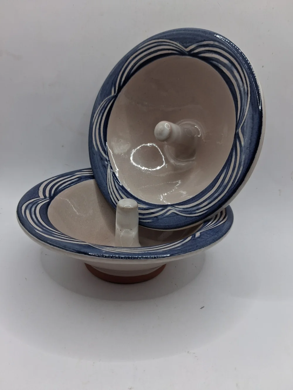 Pair of Stoneware Apple Bakers 6.25